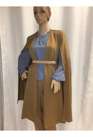  cape pantalon classe chic femme voilées hijab tunique jilbeb mode modeste fashion  Qalam Dress Boutique 
