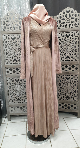 kimono robe du soir chic habillé femme voilées hijab tunique jilbeb mode modeste fashion  Qalam Dress Boutique 
