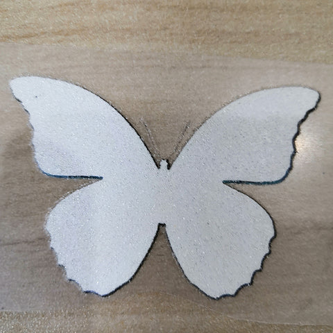reverse side of butterfly patches
