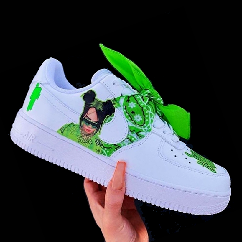 custom green air force 1