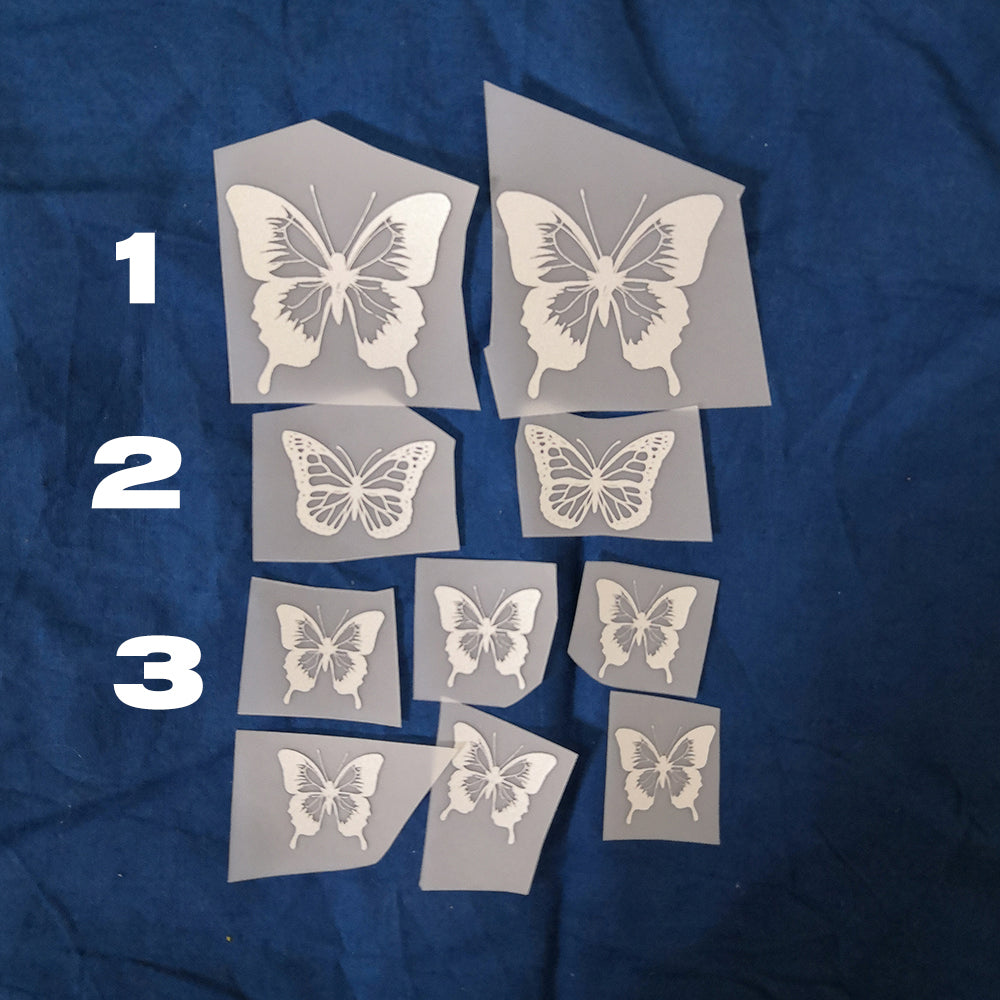 3m reflective butterfly stickers for shoes