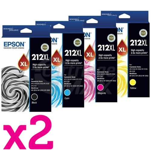 8 Pack Original Epson 212xl C13t02x192 C13t02x492 High Yield Ink Car Cartridges Cartridge Max 9883