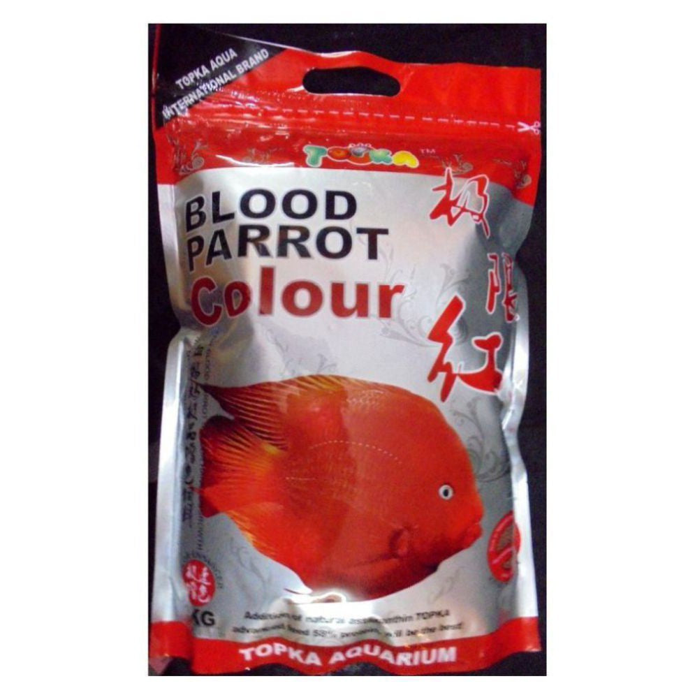 blood parrot food