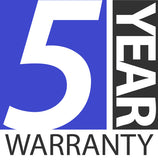 5 year warranty