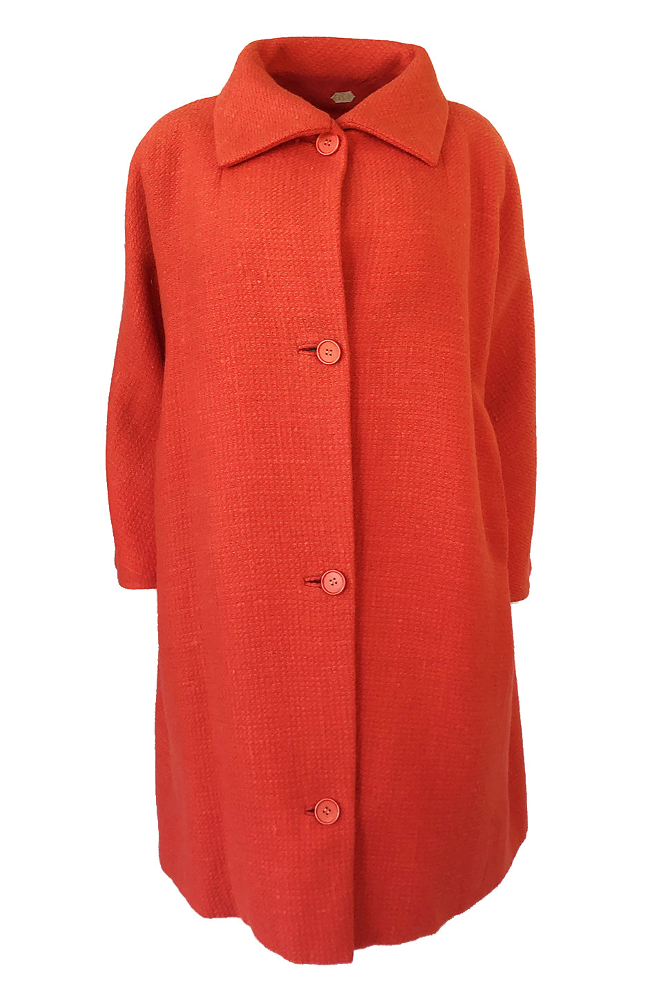 Late 1950s, Early 1960 Eisa by Balenciaga Couture Orange Coat – Shrimpton Couture