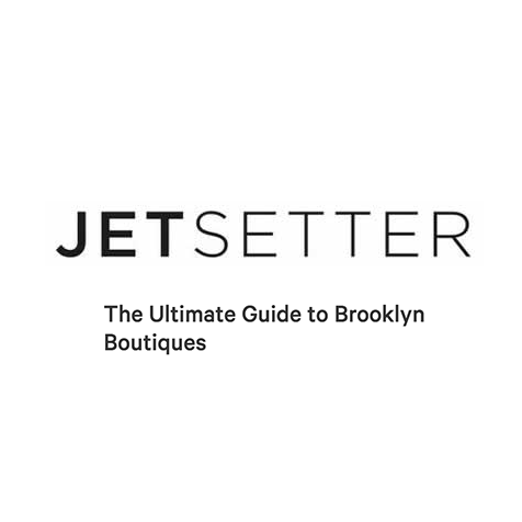 Jetsetter Logo and article about Collyer's Mansion being perfect Brooklyn boutique