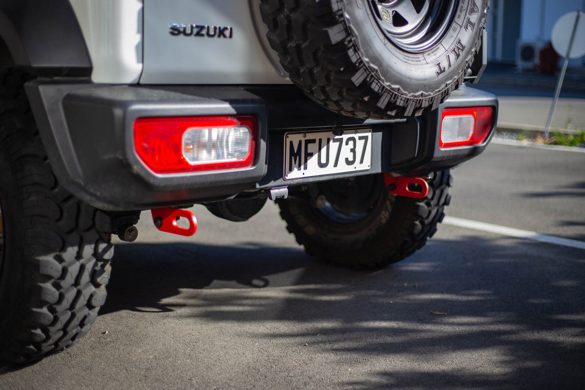 JB74 Rear Tow Bar vs Rear Recovery Points Jimny NZ