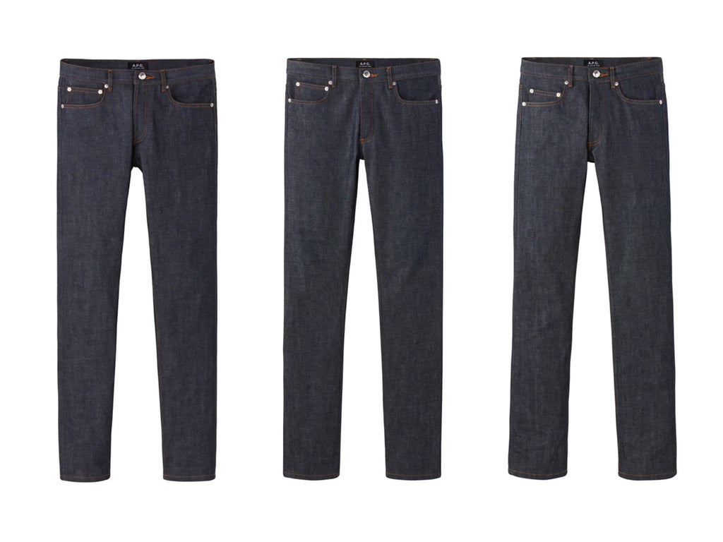 Manifesto A.P.C. Denim Jeans Fit Cut Comparison