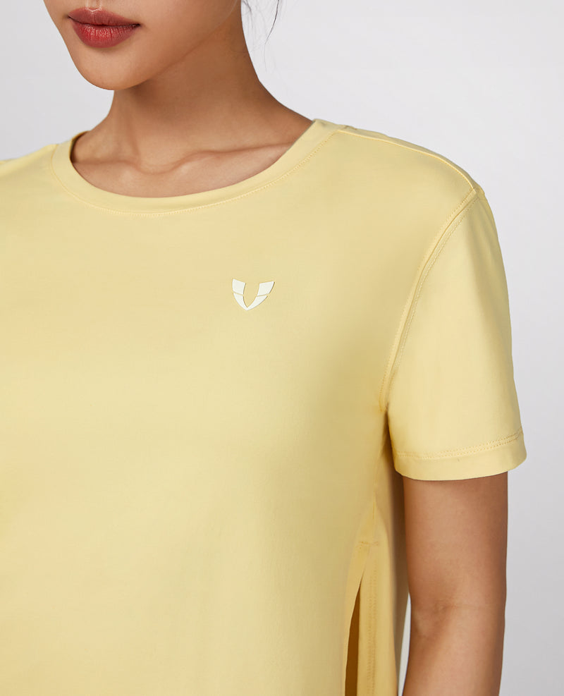 Lightweight Cropped T-shirt - Yellow