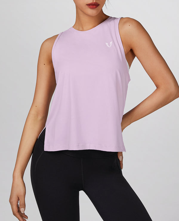 Side Split Training Tank - Purple