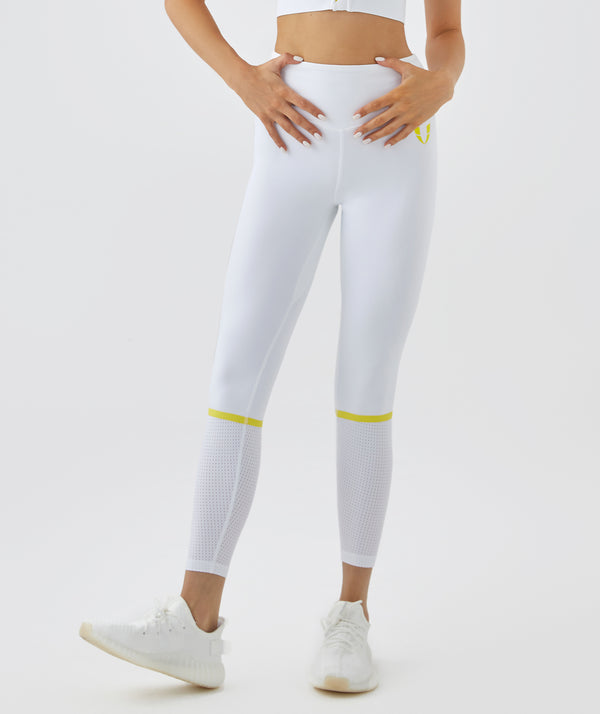 Mesh Sock Leggings - White