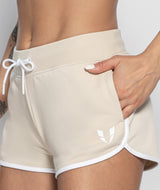 Anti-lighting Sports Shorts - Beige - Firm Abs Fitness