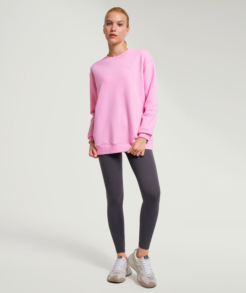 Thin Fleece Thermal Sweatshirt - Pink