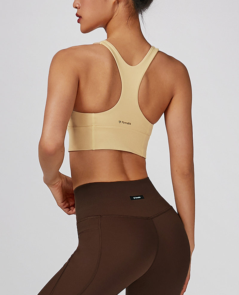 Seamless Sports Bra - Light Yellow