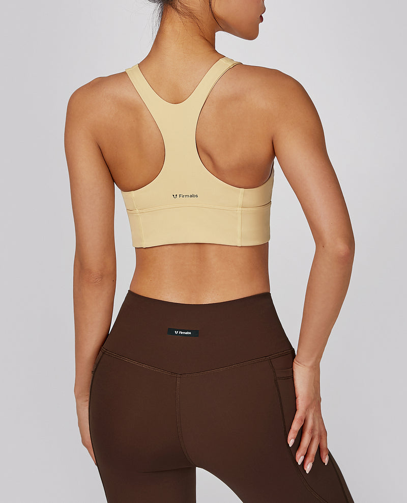 Seamless Sports Bra - Light Yellow