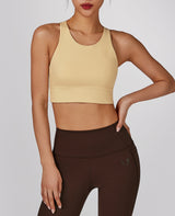 Seamless Sports Bra - Light Yellow