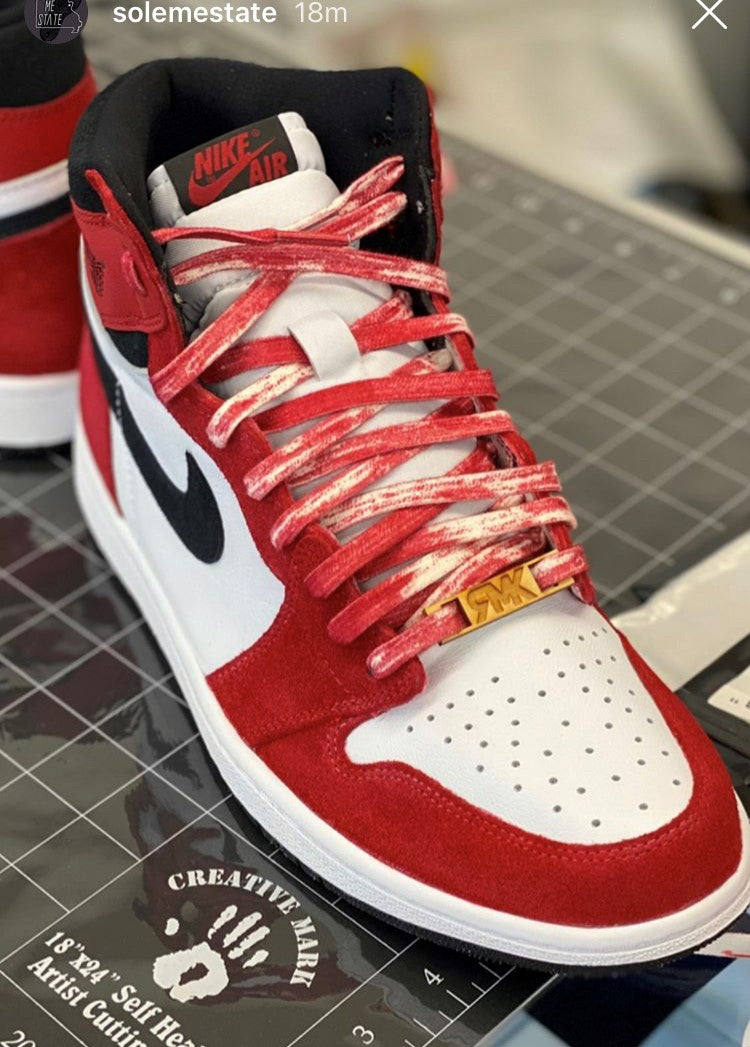 how to lace jordan 1 chicago