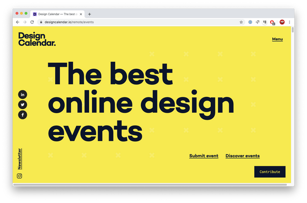Design Calendar website