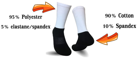 Sublimation Sock Black Foot Silky Athletic Sock Material Breakdown Sublimated Create Your Own Socks