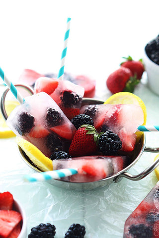 Lemonade Recipes for National Lemonade Day berry popsicles