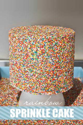 DIY birthday cakes sprinkles