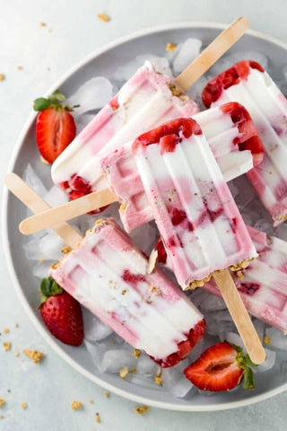 healthy late night snack fruit yogurt popsicles