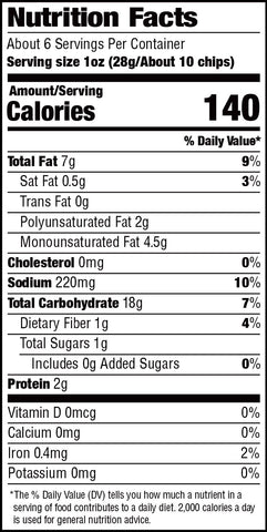 riceworks salsa fresca chips variety fun snack boxes nutritional information