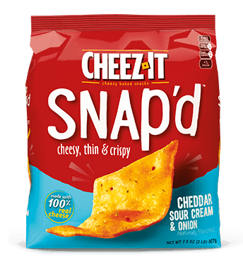 snap'd cheezit cheddar sour cream and onion