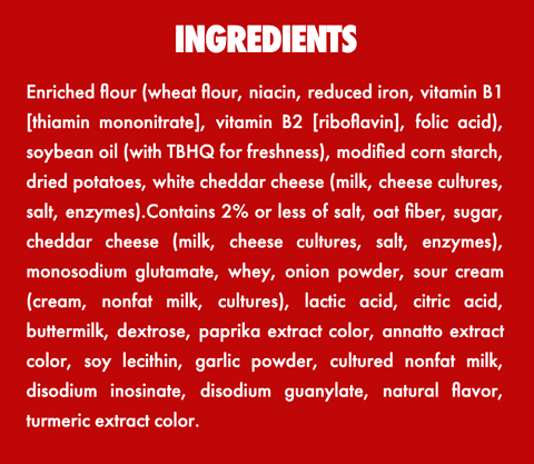 snap'd cheezit double cheese ingredients