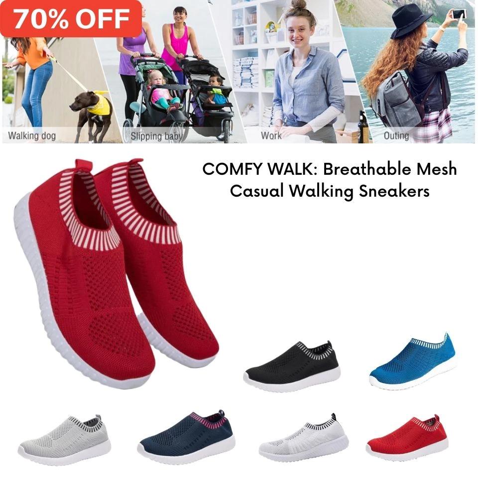 breathable walking shoes