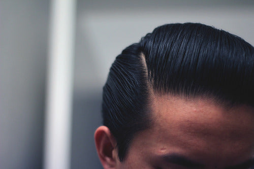 The Pomp's Sidepart With Layrite Deluxe Pomade