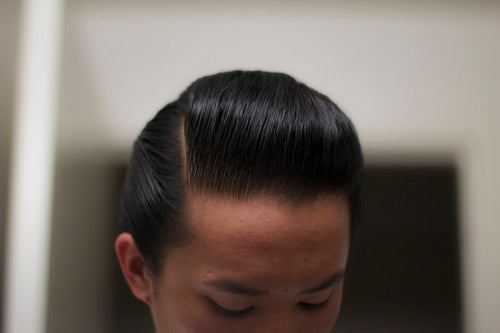 Sidepart Styled With Railcar Pomade