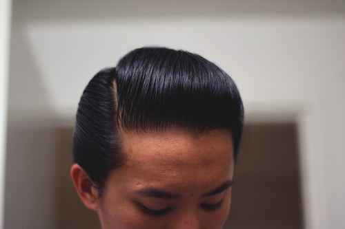 Sidepart Styled With Reuzel Grease Pomade