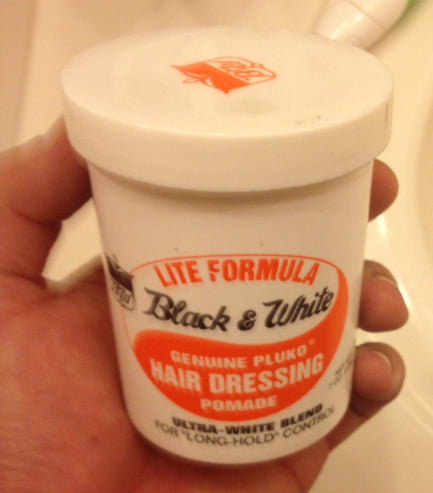 Black and White Lite Pomade Can