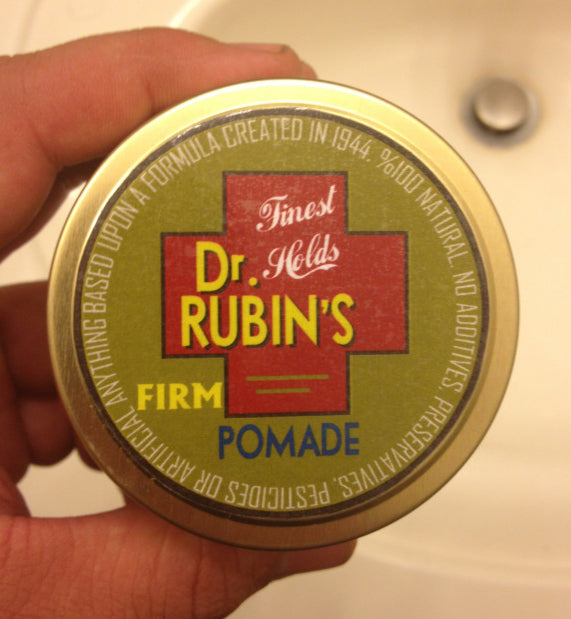 Dr. Rubins Firm Pomade top label