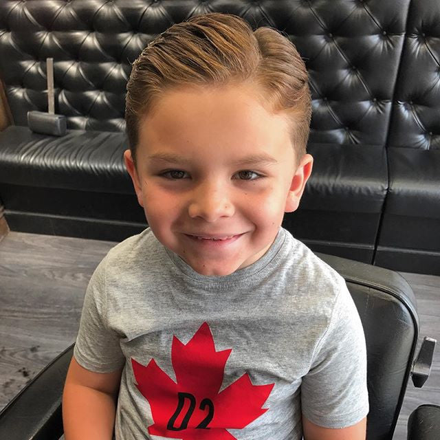 Young Boy with fresh haircut