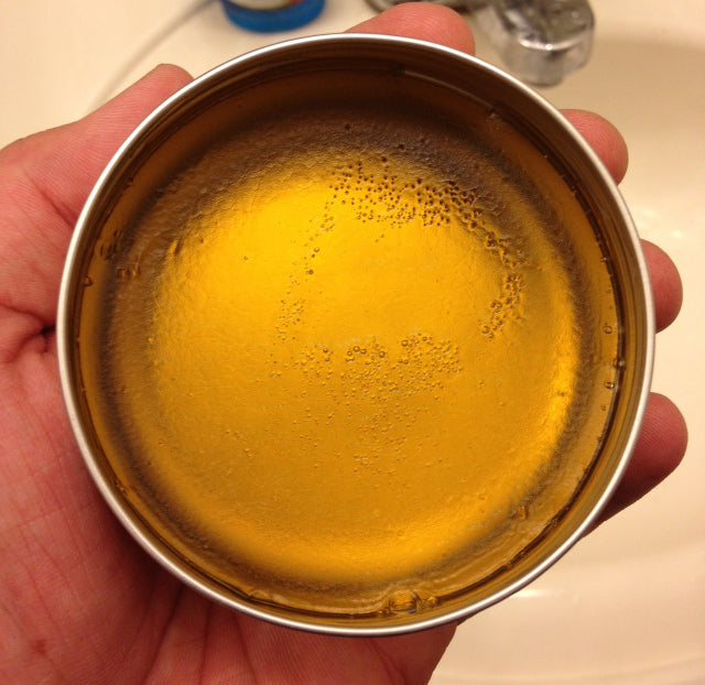 Shiner Gold Pomade open can