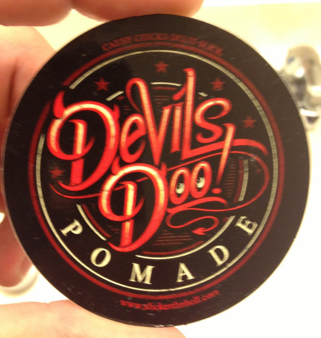 Slicker Thn Hell Devils Doo Pomade top label