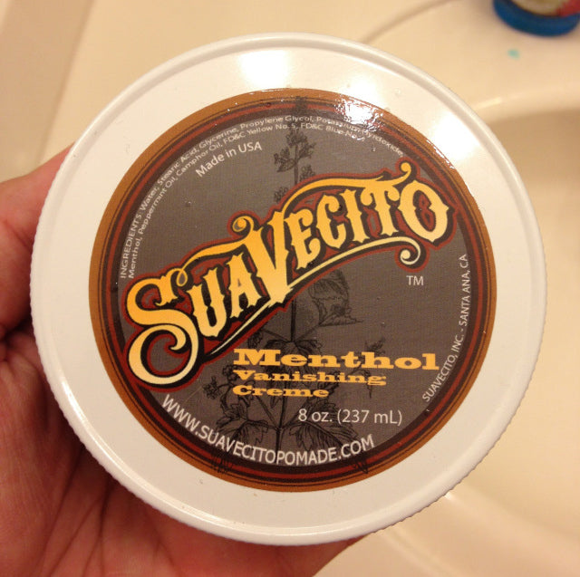 Suavecito Menthol Vanishing Cream top label