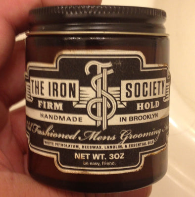 The Iron Society Firm Hold front label
