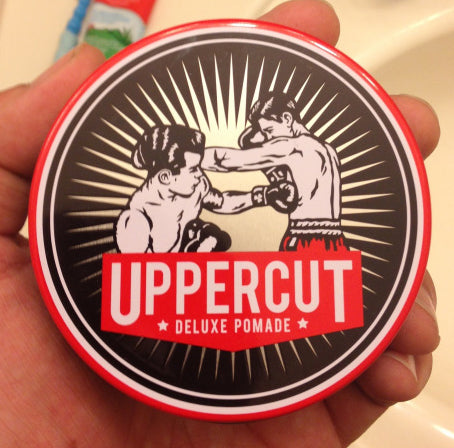 Uppercut Deluxe Pomade top label