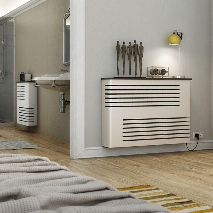Modern Floating Radiator Heater Cover NORDIC CORNER LINE Metal Cabinet design flush top Ref RCNR231-Radiator Covers > Floting Radiator Cabinets > Drawer Radiator Cover > Modern Radiator Covers > Designer Radiator Covers > Custom Made Heater Cover > Wall Mounted Covers > Made toMeasure Radiator Cover-RadiatorCoversShop.com