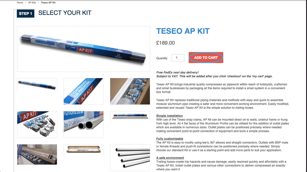 Teseo AP Kit order process