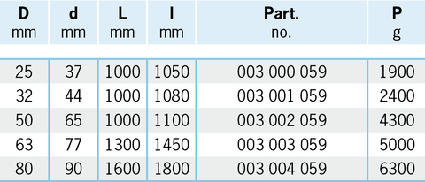 Teseo HBS Flexible Joint HBS-HBS Connection part numbers