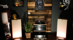 CCHobbyFun lighted signs featured in Klipsch Heritage showrooms