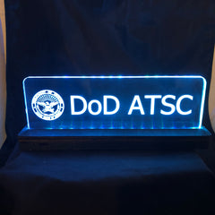 DoD and FAA lighted sign
