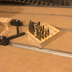 CNC wood bit holder