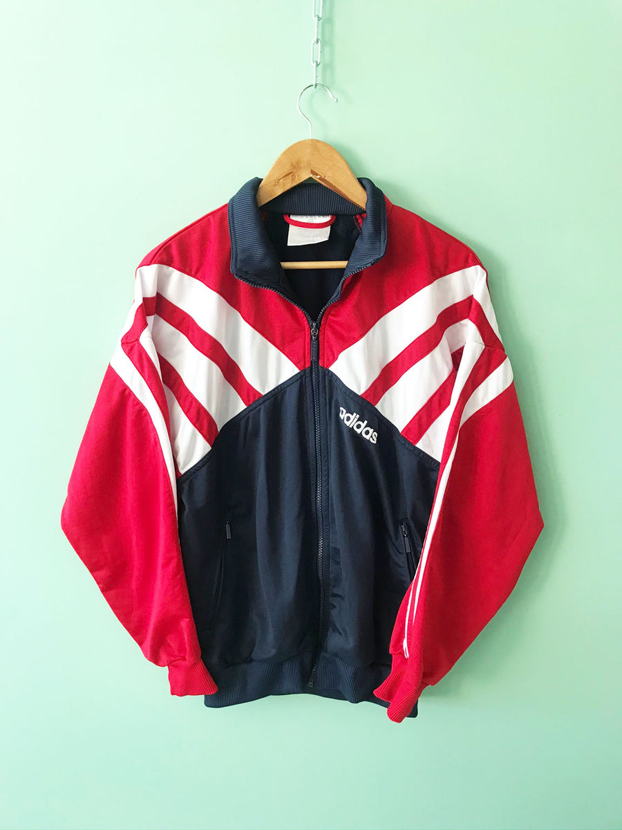 veste adidas bleu blanc rouge vintage