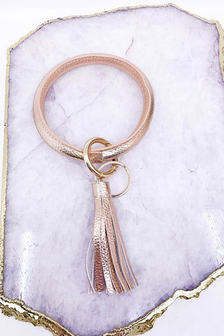 Brilliant Bangle Keychain - Rose Gold