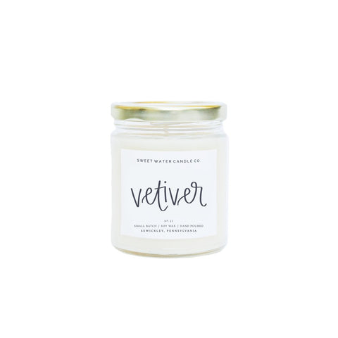 Handlettered With Love - Vetiver Soy Candle 9oz.